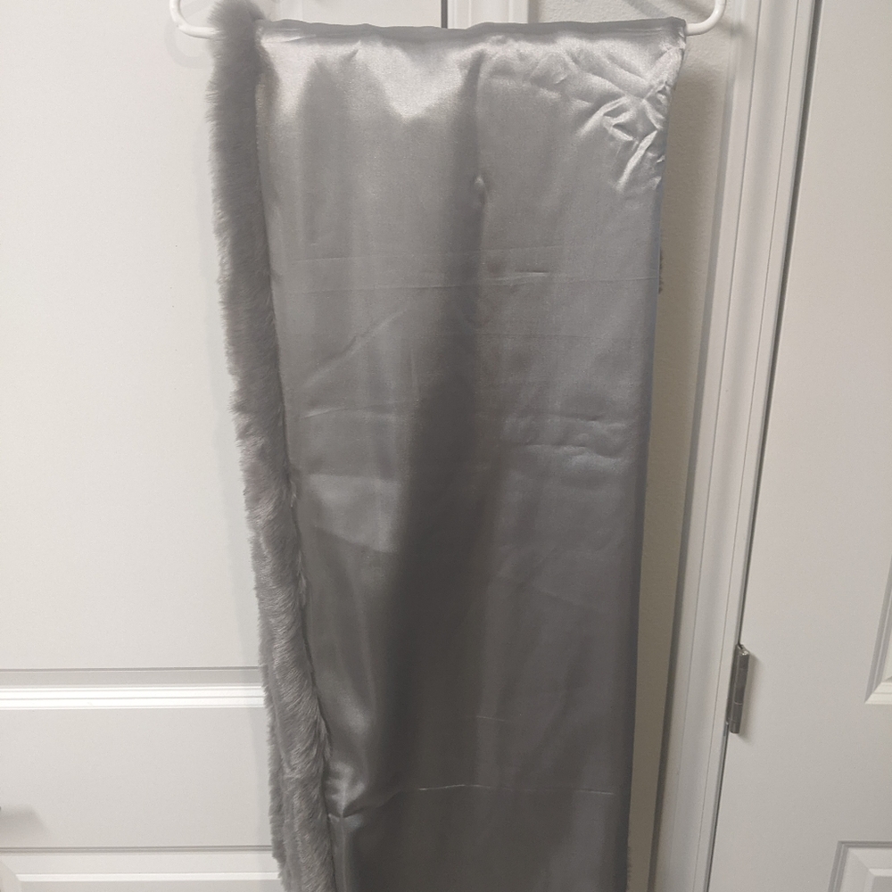 Vintage gray polyester Scarf